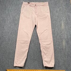 Coastline‎ Premium Chino Tailored Fit Mens Pants 33x32 (32x29) Actual Pink Pants